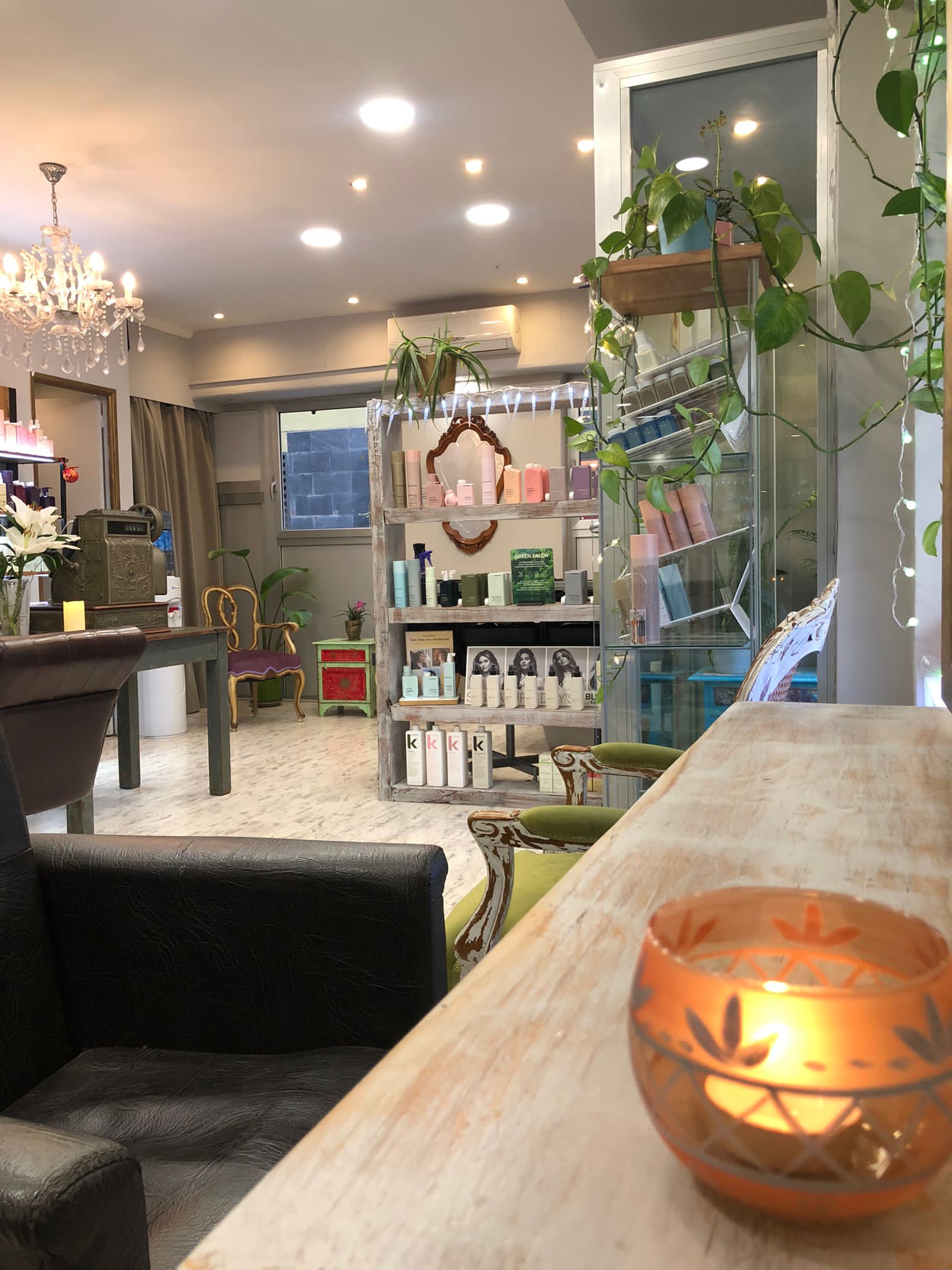 forniture at luna hair salon